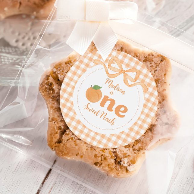 Adesivo Redondo Um primeiro aniversario de Peach Girl (Criador carregado)