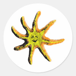 Adesivo Redondo Um raio de felicidade