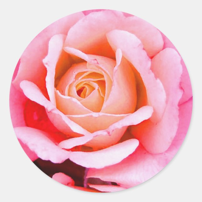 Adesivo Redondo Um Rosa é um Rosa (Frente)