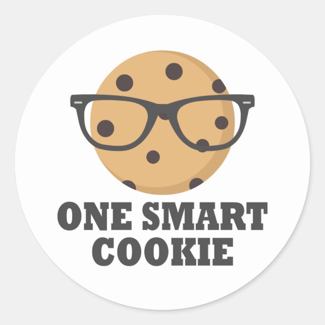 Adesivo Redondo Um Smart Cookie (Frente)