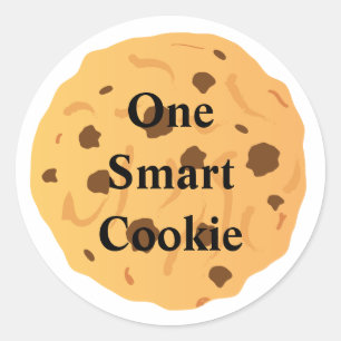Adesivo Redondo Um Smart Cookie Stickers