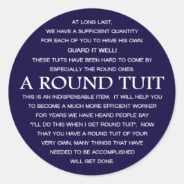 Adesivo Redondo Um Tubo Redondo