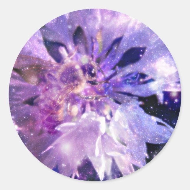 Adesivo Redondo Uma Abelha Mágica (Frente)