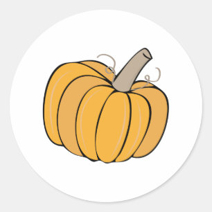 Adesivo Redondo Uma abóbora