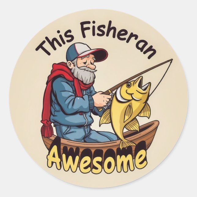 Adesivo Redondo Uma Aventura Aquática Vibrante (Frente)