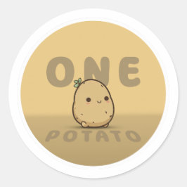 Adesivo Redondo Uma Batata
