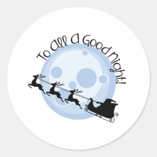 Adesivo Redondo Uma Boa Noite