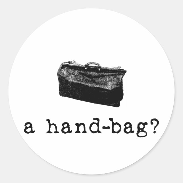 Adesivo Redondo Uma bolsa? (Frente)