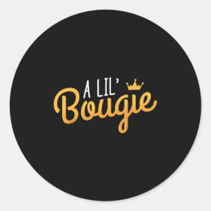 Adesivo Redondo Uma citação de Lil Bougie Humor