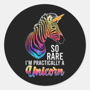 Adesivo Redondo Uma Doença Rara do Unicórnio Guerreira da Doença R