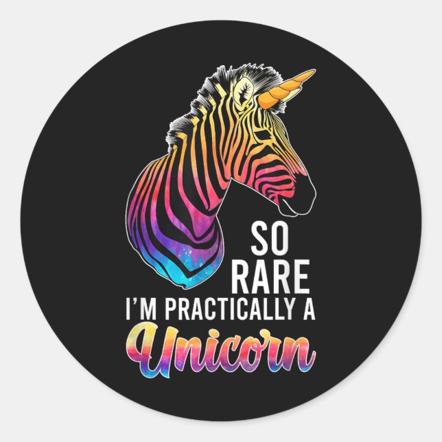 Adesivo Redondo Uma Doença Rara do Unicórnio Guerreira da Doença R (Frente)