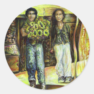 Adesivo Redondo Uma Fase de ChapeI Sistina de um ChaIIenge