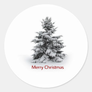 Adesivo Redondo Uma Feliz de palito de Natal