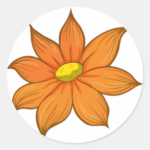 Adesivo Redondo Uma flor