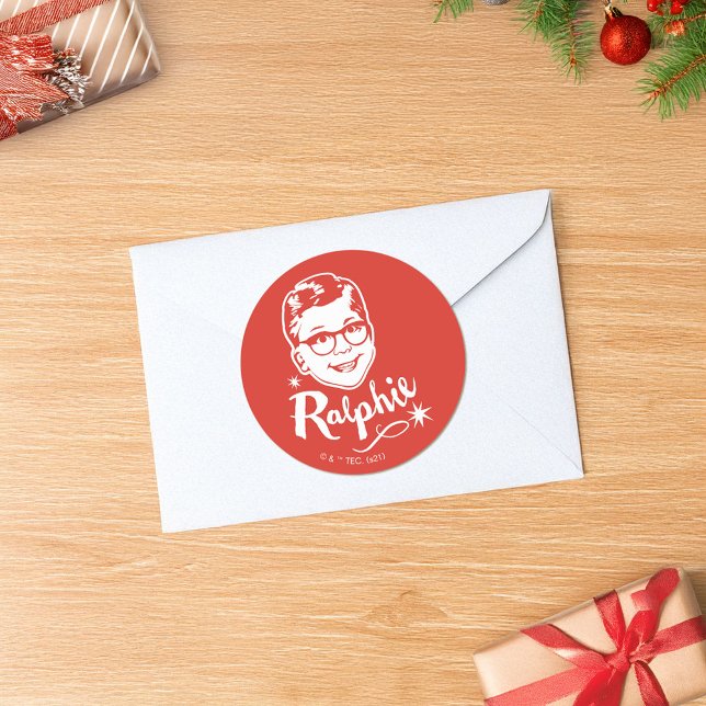 Adesivo Redondo Uma história de Natal | Ralphie (Sticker on envelope)