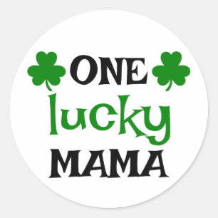 Adesivo Redondo Uma Lucky Mama 🍀