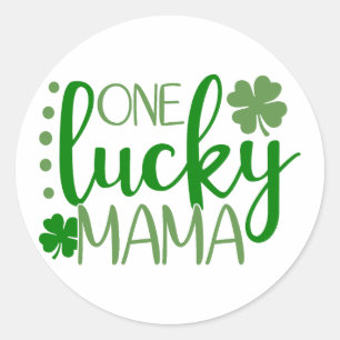 Adesivo Redondo Uma Lucky Mama ☘️