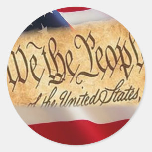 Adesivo Redondo Uma nação sob Deus