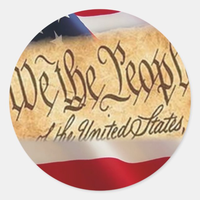 Adesivo Redondo Uma nação sob Deus (Frente)