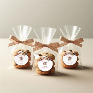 Adesivo Redondo Uma pérola debaixo do Chá de fraldas da Garota do 