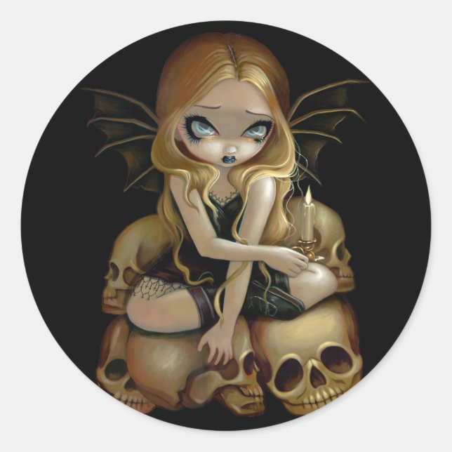 Adesivo Redondo "Uma Vela Na Escuridão" (Frente)