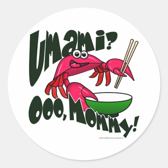 Adesivo Redondo Umami Crab (Frente)