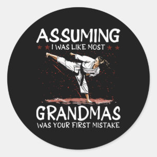 Adesivo Redondo Uming, Eu Era Como A Maioria Dos Avós, Primeiro Er