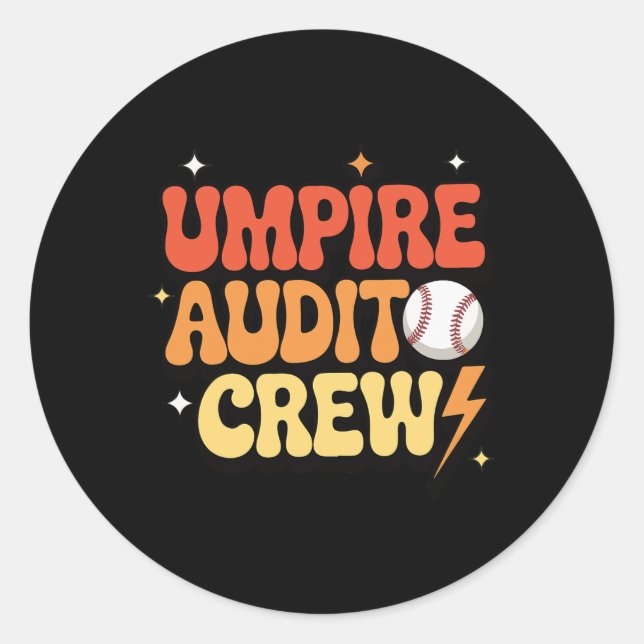 Adesivo Redondo Umpire Audit Crew _1  (Frente)