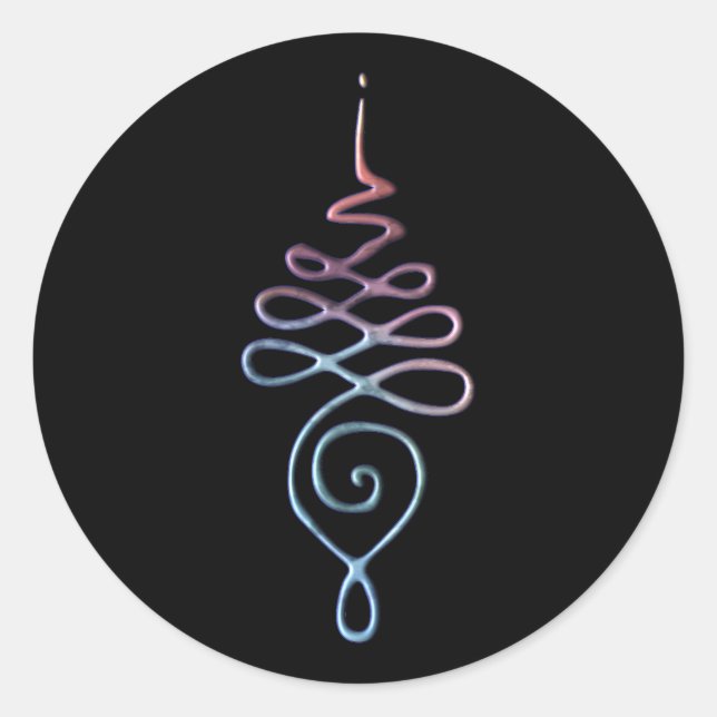 Adesivo Redondo Unalome 1 (Frente)