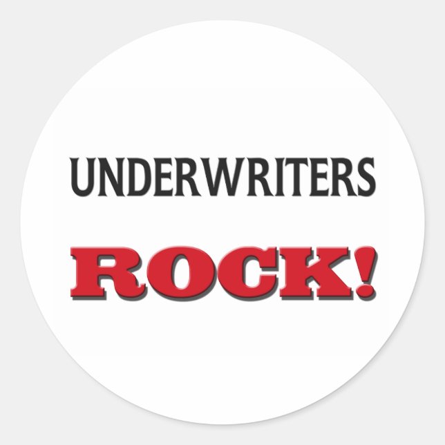Adesivo Redondo UnderWriters Rock (Frente)