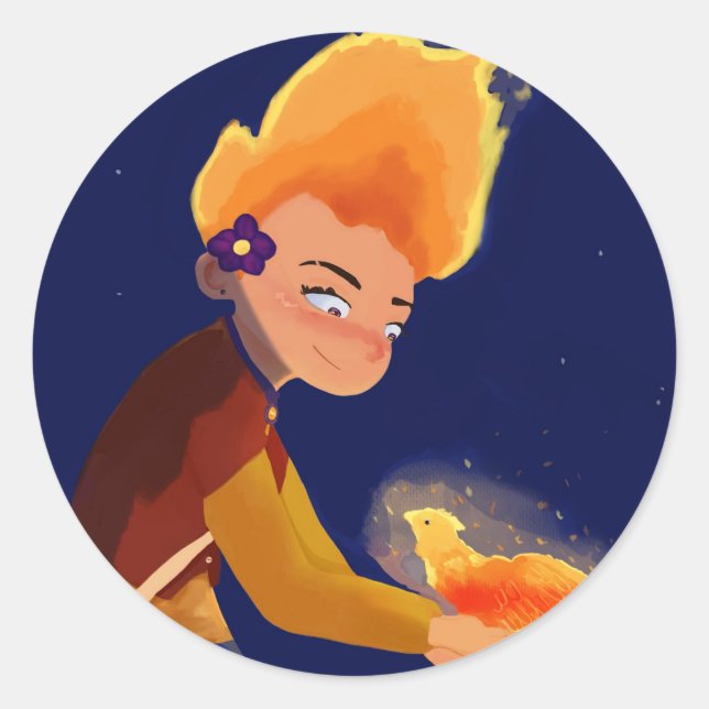 Adesivo Redondo Unexpected buddy (Frente)