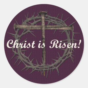 ADESIVO REDONDO UNHAS E COROAS DE PÁSCOA DE TORNS STICKER