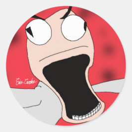 Adesivo Redondo Unhinged puppet