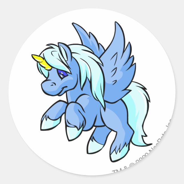 Adesivo Redondo Uni Blue (Frente)