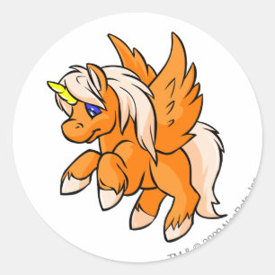 Adesivo Redondo Uni Orange