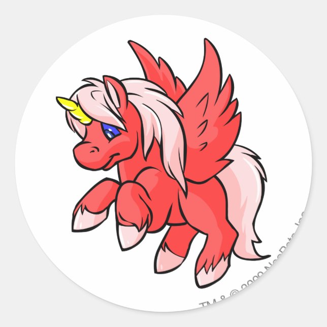 Adesivo Redondo Uni Vermelho (Frente)