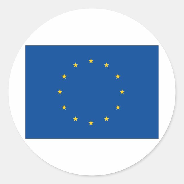Adesivo Redondo União Europeia (Frente)