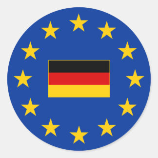 Adesivo Redondo União Europeia Alemanha Round Sticker