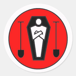 Adesivo Redondo União grave 13 dos escavadores