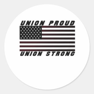 Adesivo Redondo União Orgulhosa - União Forte Clássica