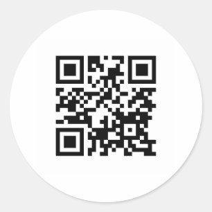 Adesivo Redondo Único CÓDIGO do Web site QR da propriedade