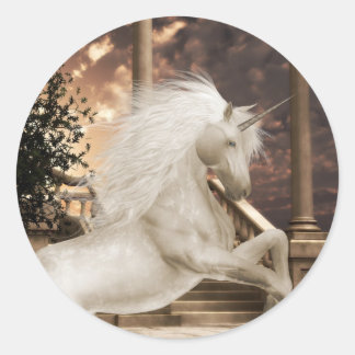 Adesivo Redondo Unicorn Magical Beauty Sticker