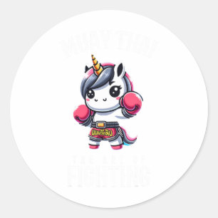Adesivo Redondo Unicorn Muay Thai - Kickboxing e Unicorn Thai Bo