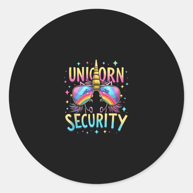 Adesivo Redondo Unicorn Security Tank Top_6 (Frente)