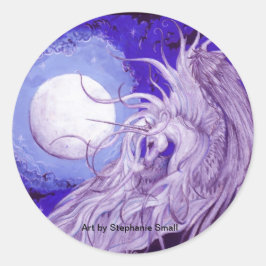 Adesivo Redondo Unicorn Stickers