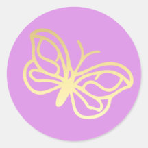 Unicórnio da Borboleta do Jardim 2 Dourado