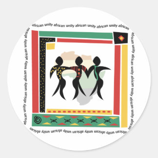 Adesivo Redondo Unidade Africana