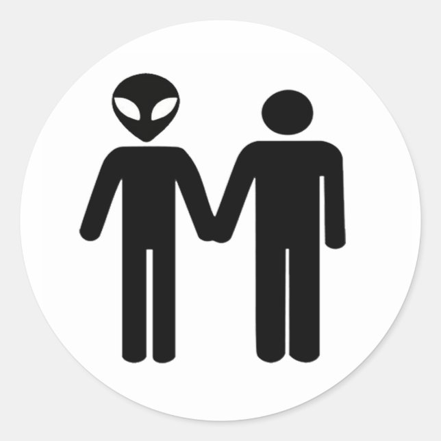 Adesivo Redondo unidade intergaláctica (Frente)