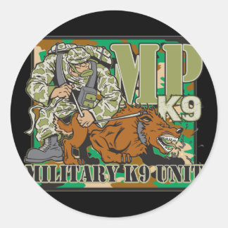 Adesivo Redondo Unidade militar K9