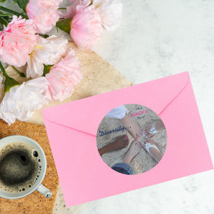 Adesivo Redondo Unidade! Ponto Cayman Islands do rum da